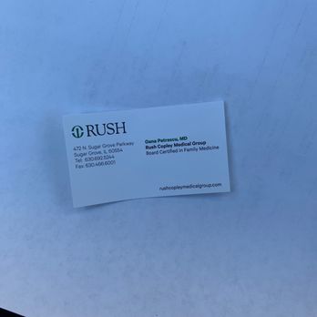 Rush Copley Convenient Care - Business Card - Doctors Near Me - Sugar Grove, Illinois Rush Copley Convenient Care - Business Card - Doctors Near Me - Sugar Grove, Illinois