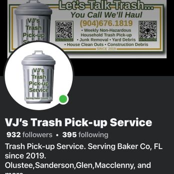 VJ’s Trash Pick Up Service - Don't forget to check us out on Facebook - Junk Removal & Hauling Near Me VJ’s Trash Pick Up Service - Don't forget to check us out on Facebook - Junk Removal & Hauling Near Me