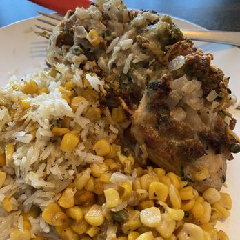 Simply Greek - a plate of food with rice and corn - Greek Near Me - Manheim, Pennsylvania Simply Greek - a plate of food with rice and corn - Greek Near Me - Manheim, Pennsylvania