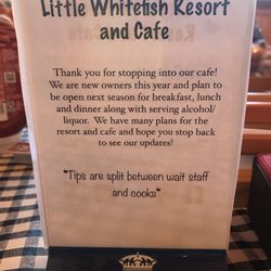 Little Whitefish Resort and Cafe - Exciting plans ahead!