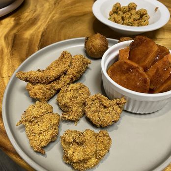 Southern Love - Catfish & Shrimp with Candied Yams and Hush puppies - Southern Near Me - Honolulu, Hawaii Southern Love - Catfish & Shrimp with Candied Yams and Hush puppies - Southern Near Me - Honolulu, Hawaii