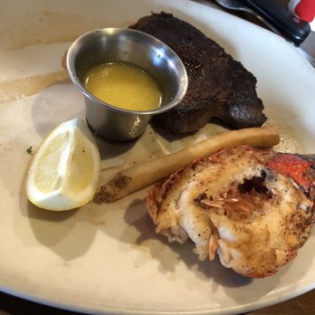 Outback Steakhouse - Steak and Tail (this is how they brought it to my table.  (French Fry added to show size.) - Steakhouses Near Me - Burbank, California