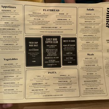 The Warbler - Dinner menu 7/26/26 - Pasta Shops Near Me - Chicago, Illinois