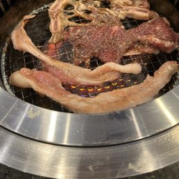 Short ribs, chow won steak and Hawaiian bacon Short ribs, chow won steak and Hawaiian bacon