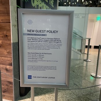 The Centurion Lounge - New guest policy - Airport Lounges Near Me - Seattle, Washington