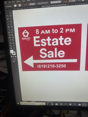 Estate Sale - Call us to schedule an appointment to inform you the process and fees at no cost
