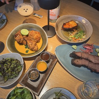 KYU - Sea Bass, Korean Fried Chicken, Brisket, Shishito Peppers & Espresso Martinis - Asian Fusion Near Me - Las Vegas, Nevada