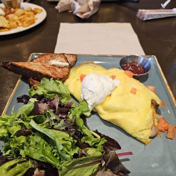 First Watch - The works omelette, with salad... Although I shouldn't have gotten salad work the parasite going around.... It's clean and I'm fine. - Breakfast & Brunch Near Me - Champions Gate, Florida