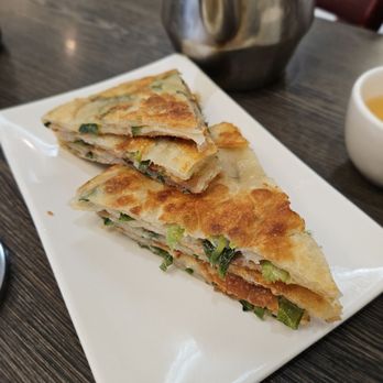 Dumpling Empire - Two Green Chives Pancake - Dim Sum Near Me - South San Francisco, California Dumpling Empire - Two Green Chives Pancake - Dim Sum Near Me - South San Francisco, California