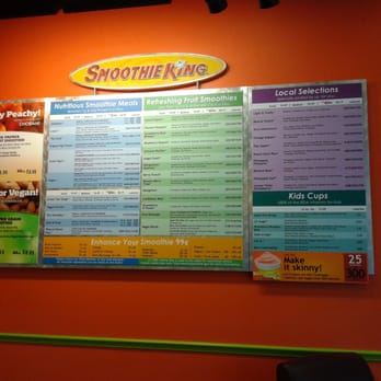 Smoothie King - Like I said....too many varieties to count!! Wow! :) - Health Markets Near Me - Bradenton, Florida Smoothie King - Like I said....too many varieties to count!! Wow! :) - Health Markets Near Me - Bradenton, Florida