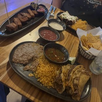 Xochitl Cocina & Tequila - Quesabirriea street tacos, carnitas Flautas, Pork Belly bites, Chips & Salsa and cheese dip. - Mexican Near Me - Great Falls, Montana