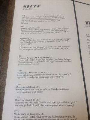 Menu photo 2 The Return of Rad Cafe Auckland, AUK Menu photo 2 The Return of Rad Cafe Auckland, AUK