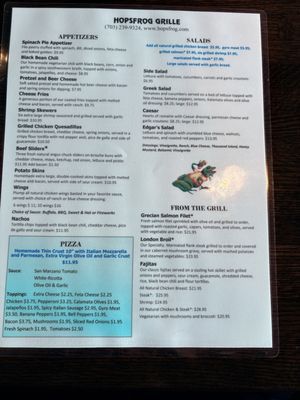 Menu photo 2 Hopsfrog Grille Burke, VA