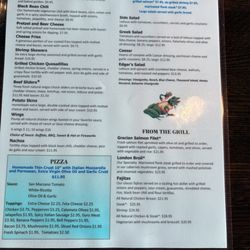 Hopsfrog Grille - Menu