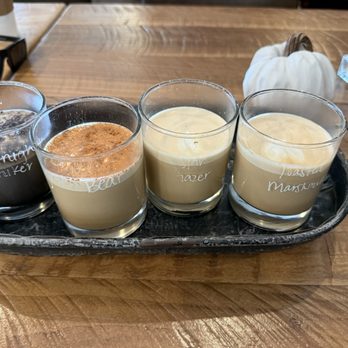 The Bear Necessities Cafe - Latte flight - Coffee & Tea Near Me - Dahlonega, Georgia The Bear Necessities Cafe - Latte flight - Coffee & Tea Near Me - Dahlonega, Georgia