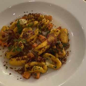 Persimmon - Carrot gnocchi - New American Near Me - Providence, Rhode Island