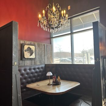 Pat and Gracie's - Front booth.  Private n cozy - American Near Me - Columbus, Ohio