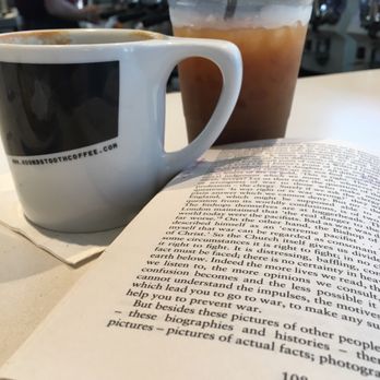 Houndstooth Coffee Sylvan 30 - Two coffees this morning: vanilla latte followed by a cold brew because you can't tackle Virginia Woolf without being mentally alert! - Coffee & Tea Near Me - Dallas, Texas