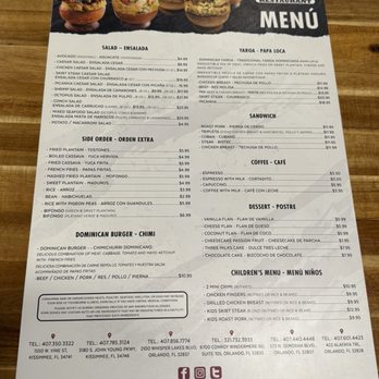 Chimiking Restaurant - Alafaya - Food menu - Dominican Near Me - Orlando, Florida Chimiking Restaurant - Alafaya - Food menu - Dominican Near Me - Orlando, Florida