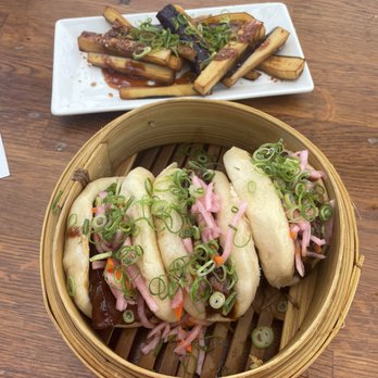 Star Noodle - Eggplant Steamed Pork Buns - Asian Fusion Near Me - Lahaina, Hawaii Star Noodle - Eggplant Steamed Pork Buns - Asian Fusion Near Me - Lahaina, Hawaii