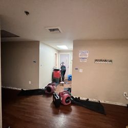 1st Response Restoration - Equipment setup on a Commercial Project