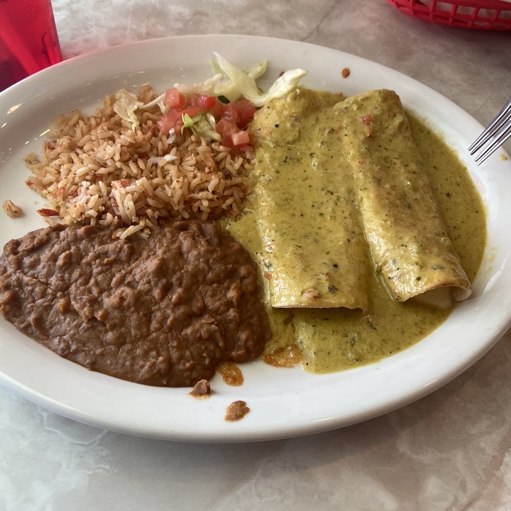 Chuy's - Custom (Cheese Enchilada** with Boom-Boom** (Medium) - Mexican Near Me - Nashville, Tennessee