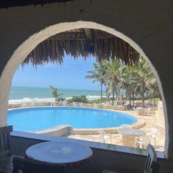 praia das fontes - View from the all inclusive bar! Amazing drinks with a beautiful view!