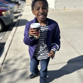 Foxtail Coffee - My daughter enjoying her Hot Chocolate - Coffee & Tea Near Me - Melbourne, Florida Foxtail Coffee - My daughter enjoying her Hot Chocolate - Coffee & Tea Near Me - Melbourne, Florida
