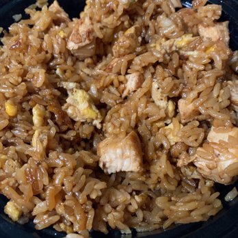 J’s Hibachi - Soy sauce with some chicken cubes and mushy rice added.  :( - Asian Fusion Near Me - Austin, Texas