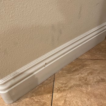 Collins Electric - Dirtied wall and broken baseboard. - Electricians Near Me Collins Electric - Dirtied wall and broken baseboard. - Electricians Near Me