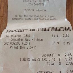 outrageous bill from this ups location!!!
