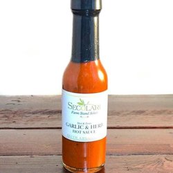 Secolari Artisan Oils & Vinegars - Garlic & Herb Hot Sauce, 5 oz, Moderately Spicy