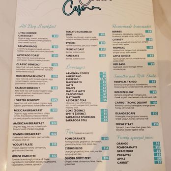 Little Corner Cafe - Breakfast menu - Sandwiches Near Me - Glendale, California