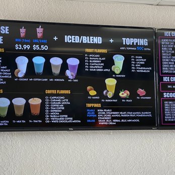 Pure Water and Ice Cream - Drink menu - Ice Cream & Frozen Yogurt Near Me - Clovis, California