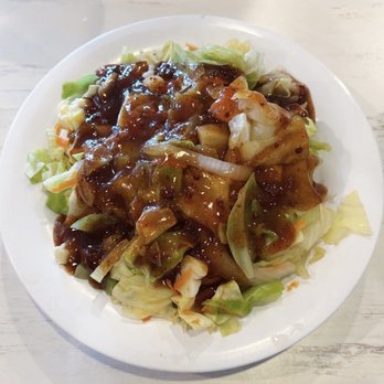 Aloha Kitchen & Bar - Spicy Chicken Teriyaki Bowl w/Mixed Veggies - sauce had a weird taste to it and head cabbage was not worth the additional $3.99 - Hawaiian Near Me - Las Vegas, Nevada Aloha Kitchen & Bar - Spicy Chicken Teriyaki Bowl w/Mixed Veggies - sauce had a weird taste to it and head cabbage was not worth the additional $3.99 - Hawaiian Near Me - Las Vegas, Nevada