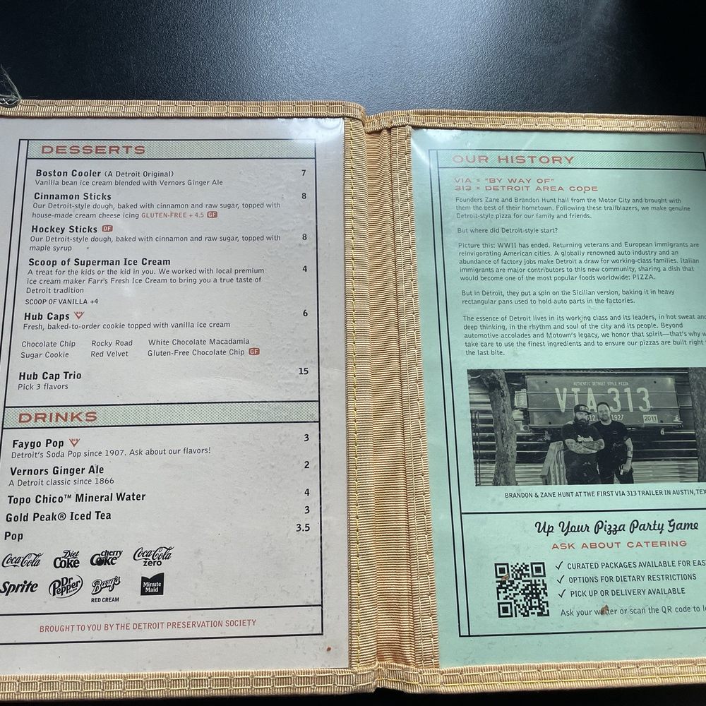 Via 313 Pizza - Menu - Pizza Near Me - Austin, Texas Via 313 Pizza - Menu - Pizza Near Me - Austin, Texas