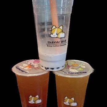 Bubble Well - Passion Fruit Green Tea Strawberry Green Tea Taro Milk Tea - Bubble Tea Near Me - Denton, Texas