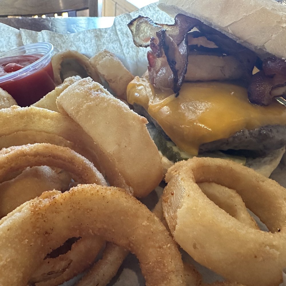 The Burgers - Cowboy with onion rings - Burgers Near Me - Lenoir City, Tennessee