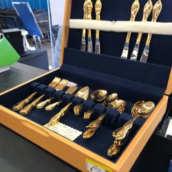 Fresh Start Estate Sales - unsold silverware for sale at Goodwill 2 weeks later