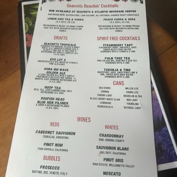 Seacrets - Drink menu - Bars Near Me - Ocean City, Maryland