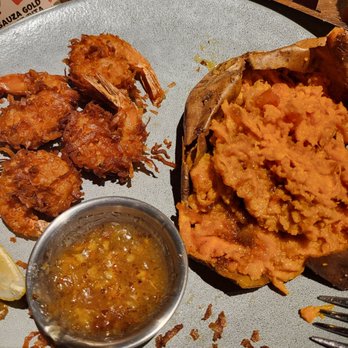 Outback Steakhouse - Coconut shrimp and a sweet potato!! - Steakhouses Near Me - O'Fallon, Illinois