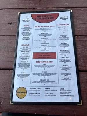 Menu photo 1 Riverside Roadhouse Montgomery, PA
