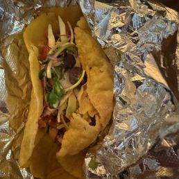 Ensenada Fish Tacos. (After unwrapping)