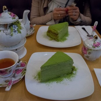 Prince Tea House - Green Mille Crepe - Tea Rooms Near Me - Flushing, New York