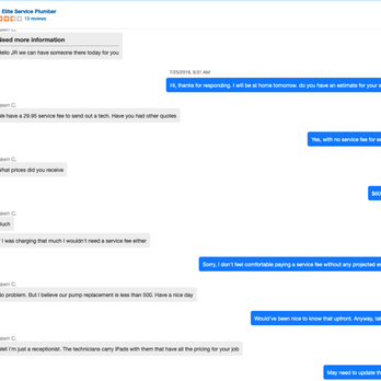 The Elite Service Plumber - Conversation 1/3 - Plumbing Near Me