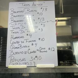 Tacos Azteca - Menu 10/2025