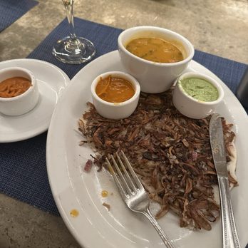 Paper Dosa - mushroom medley uttapam and Mango Habanero Chutney - Indian Near Me - Santa Fe, New Mexico