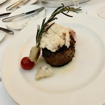 Grill 225 - 10 oz filet mignon with a lobster tail - Steakhouses Near Me - Charleston, South Carolina