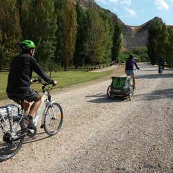 Galacho de Juslibol - La mejor forma de acceder a los Galachos es en bici