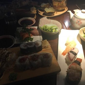 Nordel Sushi - Sorry for the dark photo. I ordered all you can eat (for lunch), you see the portion sizes. - Japanese Near Me - Surrey, British Columbia Nordel Sushi - Sorry for the dark photo. I ordered all you can eat (for lunch), you see the portion sizes. - Japanese Near Me - Surrey, British Columbia
